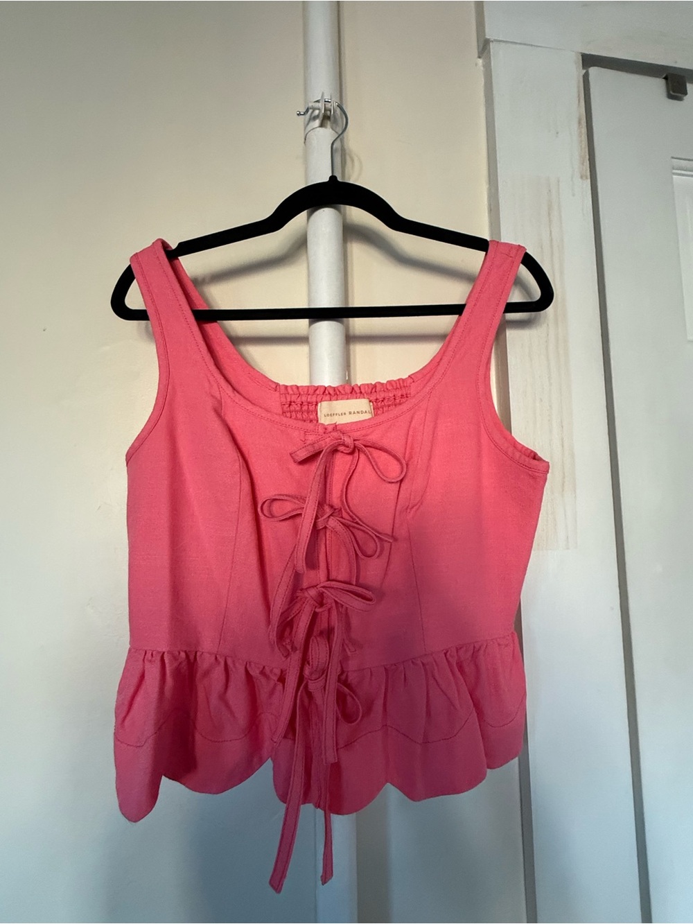 Loeffler Randall Pilar Lace Up Tank NWOT